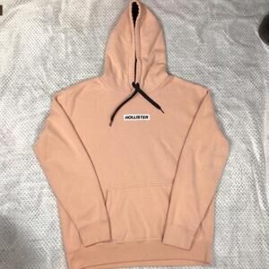 Hollister Hoodie XL Peach Pullover Sweatshirt Fleece Lined Casual Streetwear